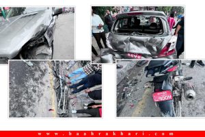 काठमाडौंको गौशालामा सार्वजनिक बस दुर्घटना