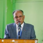 नेकपा (माओवादी केन्द्र) को पदाधिकारी बैठक प्रचण्ड निवास खुमलटारमा बस्दै