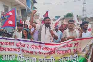 किसानलाई मलखाद र बिउँबिजन उपलब्ध गराउन आजपाको माग